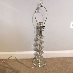 Glass table lamp